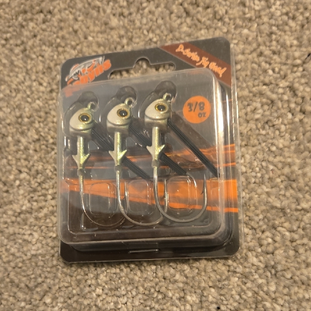 DOBYNS SB Head Heavy Hook with Guard 3/8 oz Shad Jig Heads Fishing Outdoor NEW‎